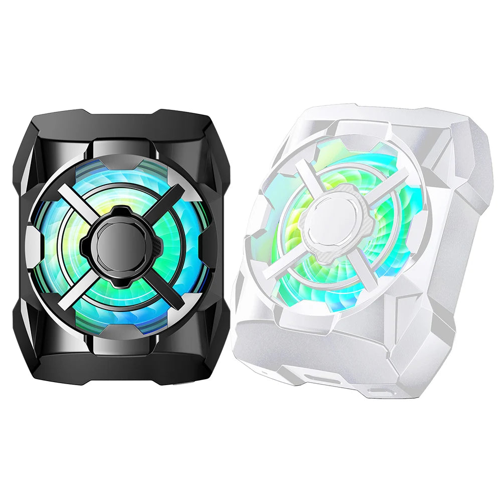 Phone Cooling Fan Rechargeable 3 Speeds Adjustable Phone Heatsink Wireless Magnetic Game Cooler for Android Smartphones & iPhone Quake