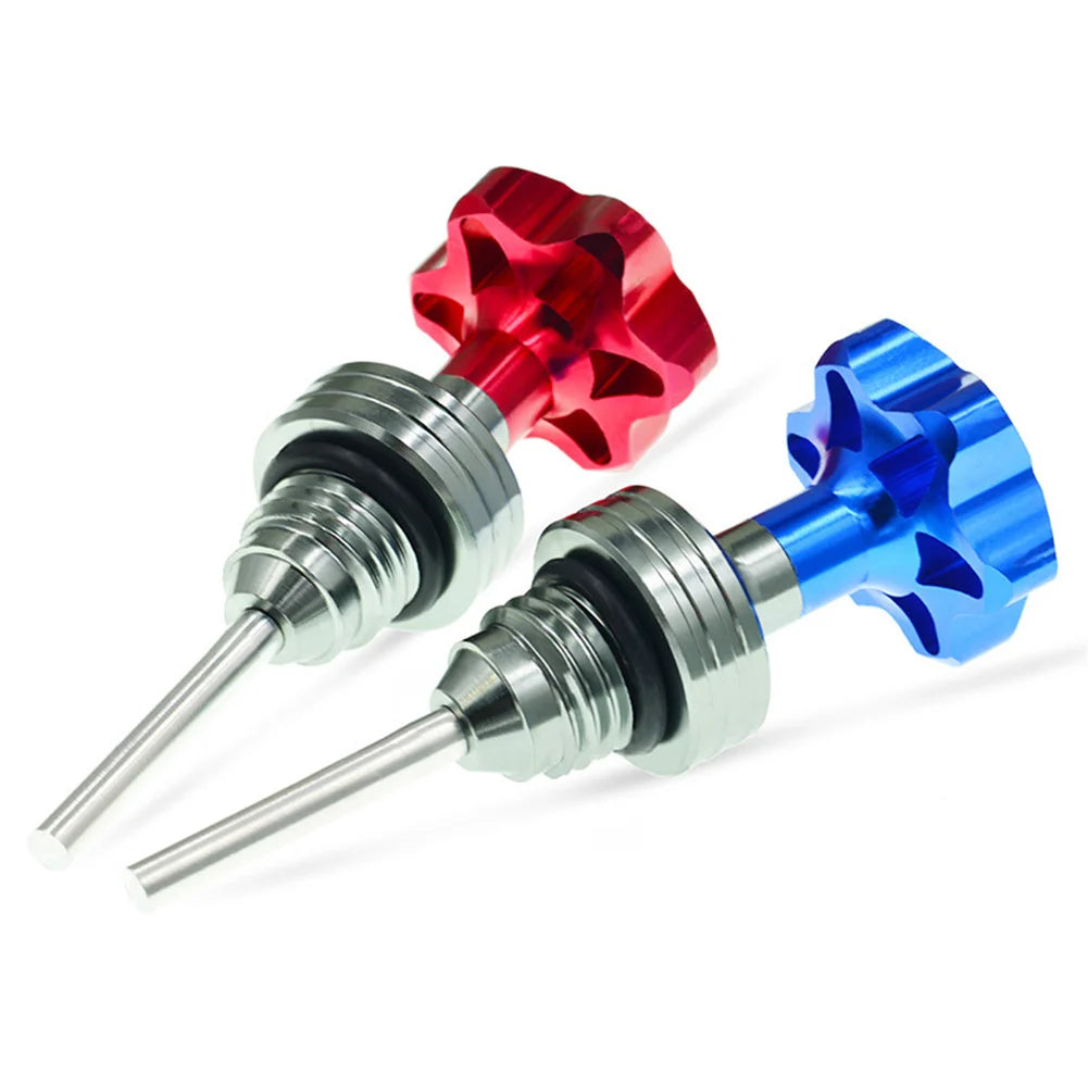 1pc Oil Dipstick Cap Plug For Scooter Motorcycle Engine Engine Crankcase Oil Level Gauge Universally Oil DipStick Filler Cap Quake