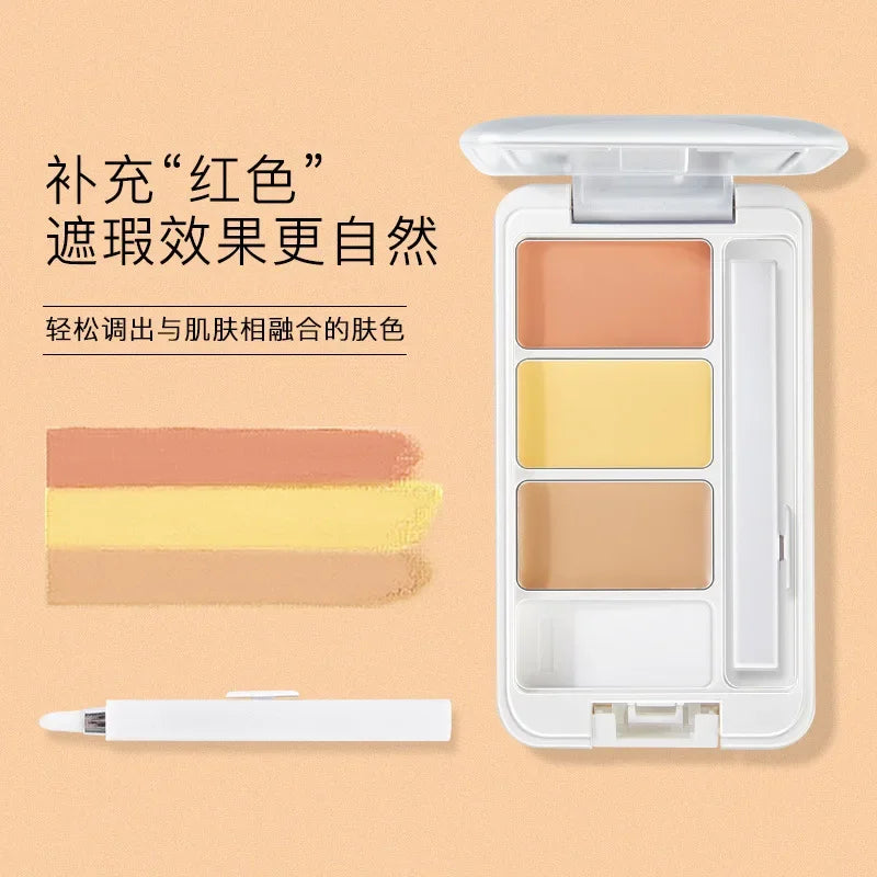 Makeup NOVO Two-Color Concealer Light & Flawless Acne Marks Freckles Dark Circles Under-Eye Bags Spots Covering Beauty Makeup Quake