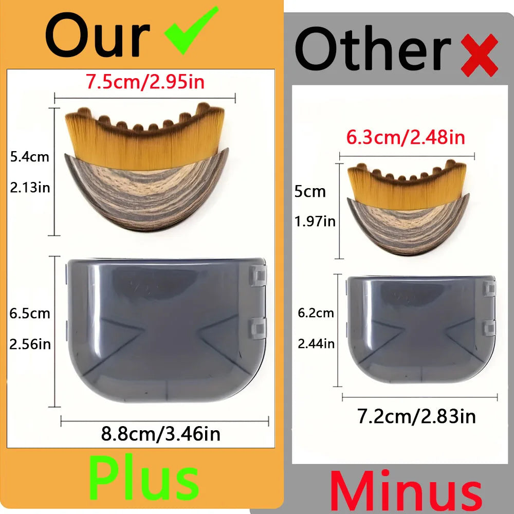 1 PCS Lymphatic Contour Face Brush with Storage Box Lymphatic Drainage Brush for Face Chin & Neck Quake