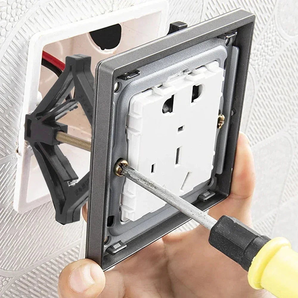 30/1PCS Switch Cassette Repairer 86 Type Old Switch Socket Dark Box Replacement Fixed Support Rod Home Repair Tools Accessories Quake