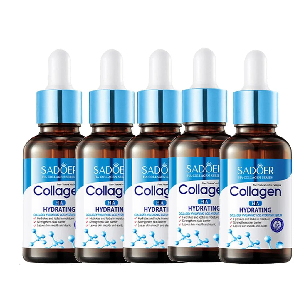 1/2/3/5pcs SADOER Collagen Face Serum skincare Facial Essence Liquid Anti-aging Moisturizing Nourishing Facial Serum Skin Care Quake 5PCS