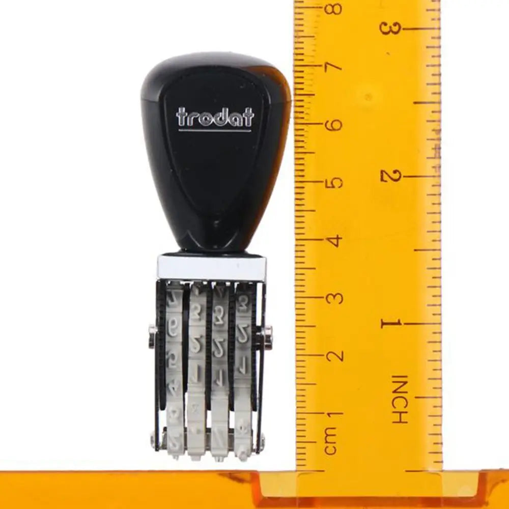 Roller 4,6 or 8 Digit Number Number Stamp Personalized Changeable Roller Stamps Business Stamps Office Quake