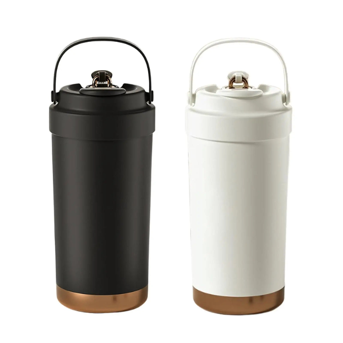Stainless Steel Tumbler Double Wall Insulated Water Bottle for Hot/Ice Coffee, Tea and Beer Reusable with Straw for Picnic Quake