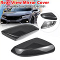 For Honda Civic 2016-2021 Car Replacement Rearview Side Mirror Cover Wing Cap Exterior Door Rear View Case Trim Carbon Fiber Quake Default Title