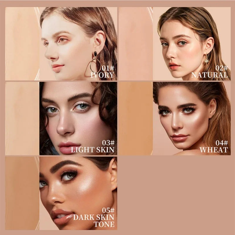 Multi-color Concealer Foundation, Multi-color Selection, Long-lasting Natural Concealer, Facial Cosmetics Quake