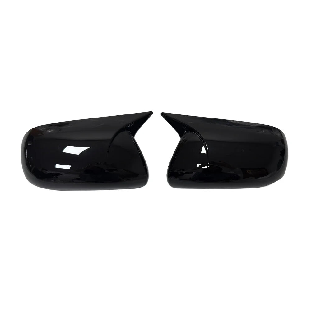 For Toyota Corolla 2007-2013 Car Sticker Rearview Side Mirror Cover Wing Cap Exterior Case Trim Accessories Vehicle Decoration Quake Gloss Black