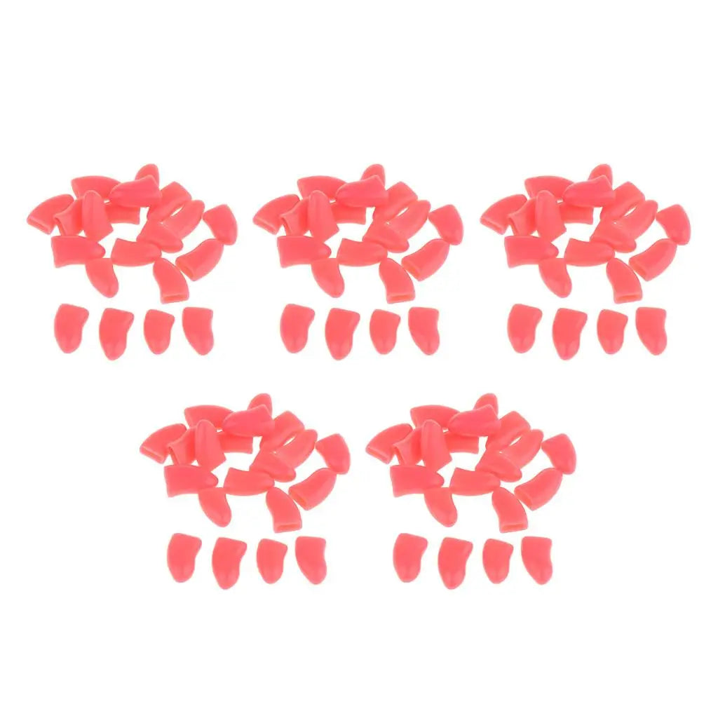 Cat Toenail Caps Plastic Pet Nail Protector Dog Grooming Trimmer for Home Furniture Defense Quake Red XL