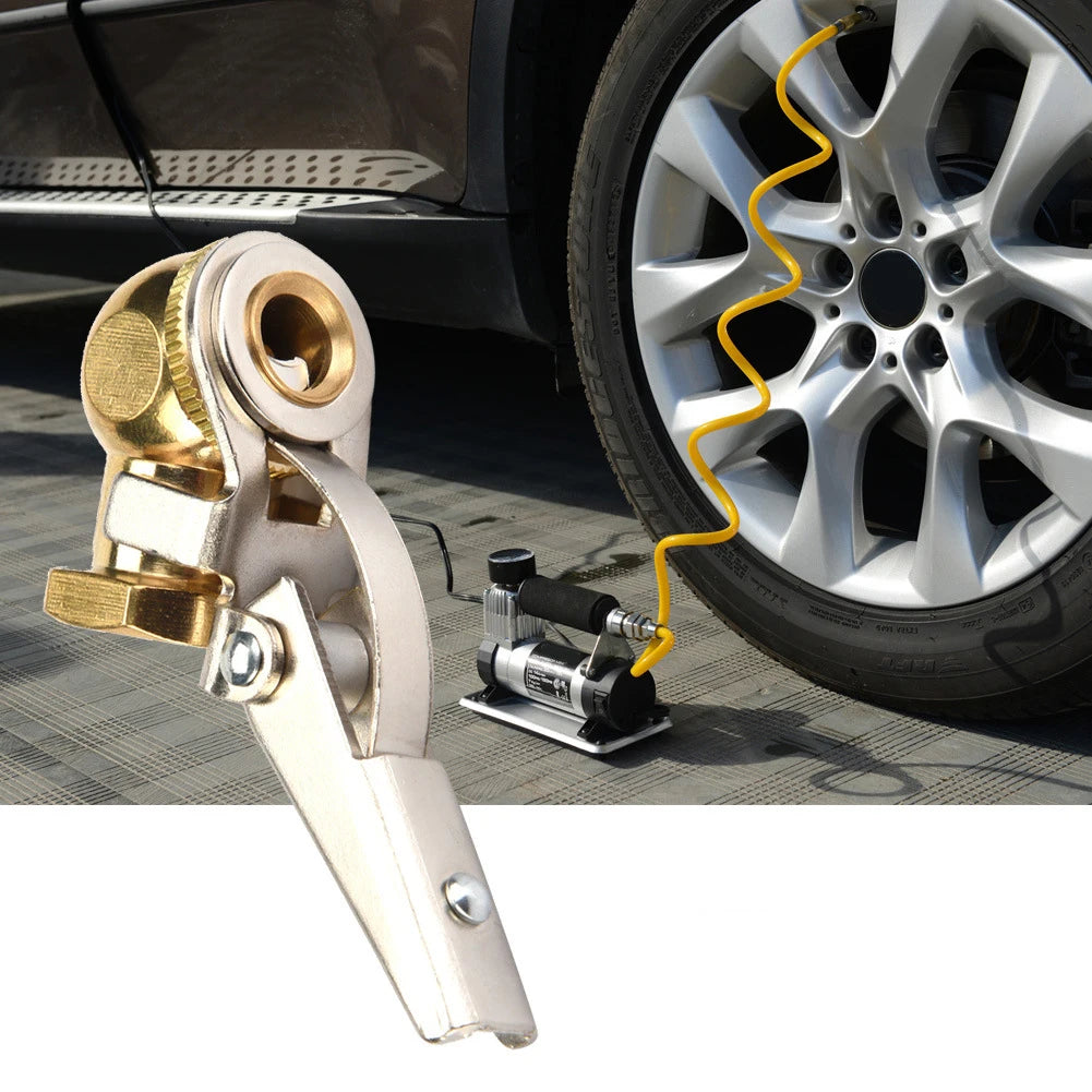 14inch Tire Inflator Valve Nozzle for Bicycles Motorcycles and Cars Secure Connection with Automatic Locking Feature Quake