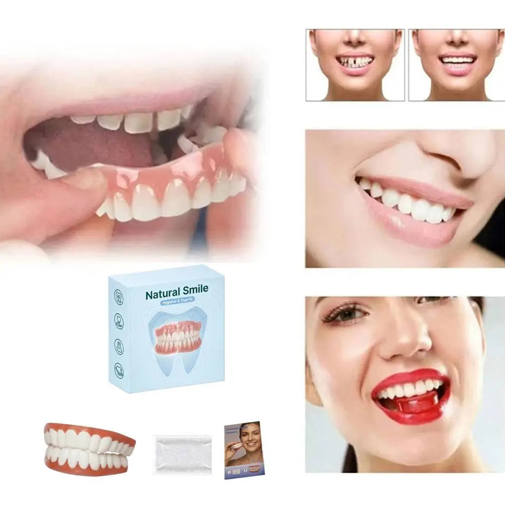 False Teeth Upper Lower Veneers Perfect Laugh Veneers Dentures Paste Fake Teeth Braces Comfortable Teeth Quake