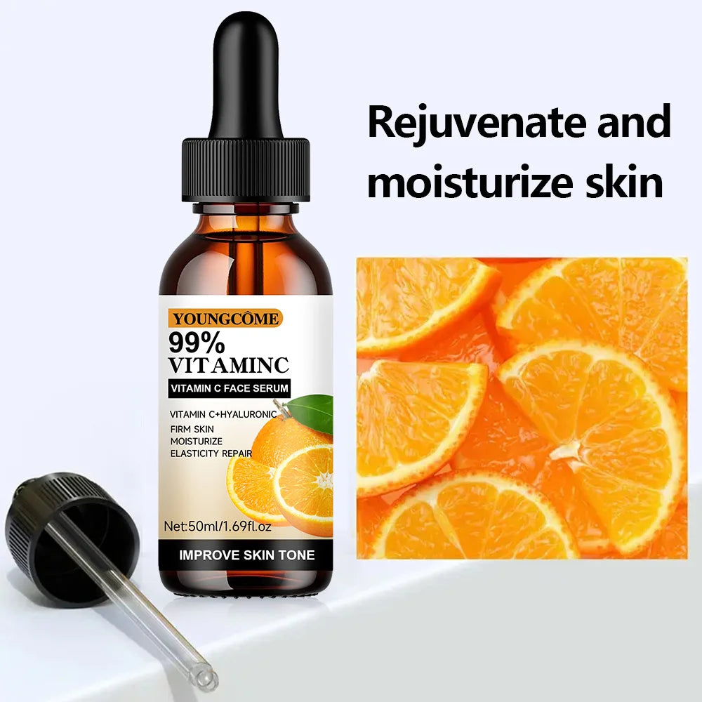 Vitamin C Facial Essence Contains Hyaluronic Acid Vitamin C Dark Spot Remover Moisturizing Repair Anti-aging Essence Facial Skin Quake