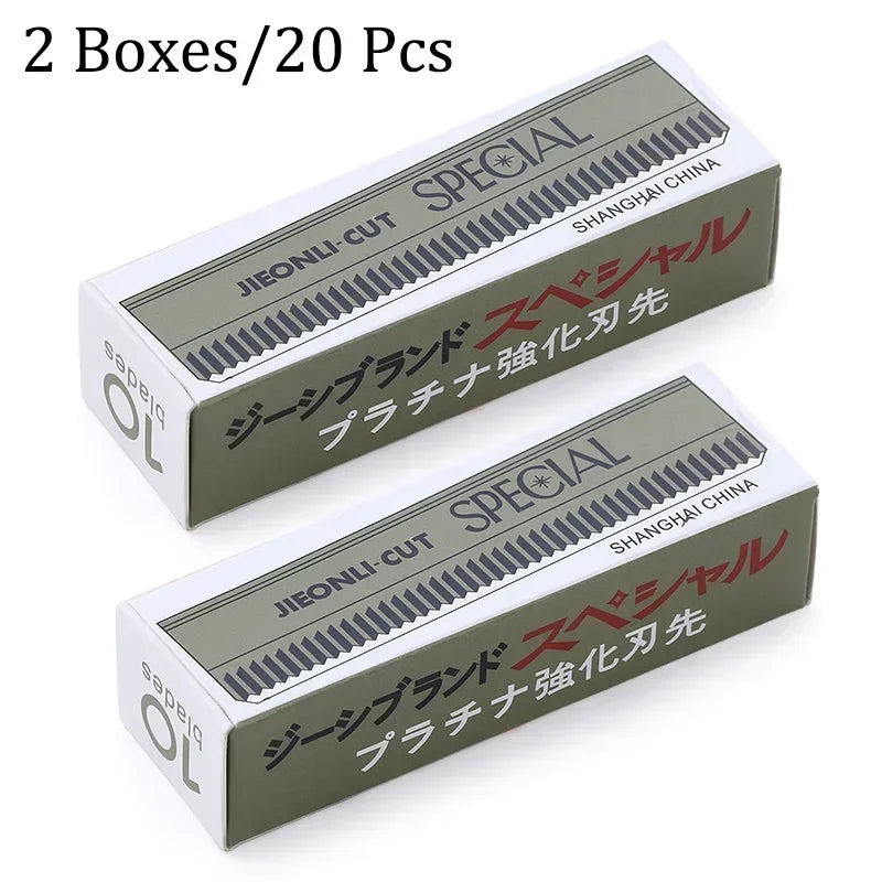 20Pcs Eyebrow Remover Stainless Steel Trimmer Hair Women Razor For Eyebrows Face Shaver Hair Removal Knife Makeup Tools Quake M83 20Pcs