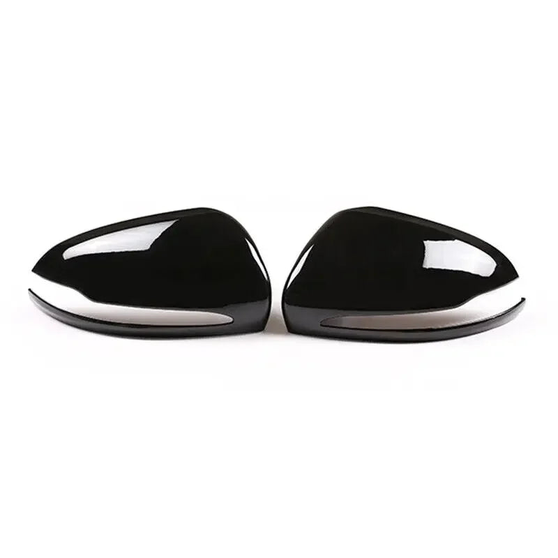 For Mercedes-Benz E GLC S C Class W205 W213 X253 W222 W238 LHD Car Rearview Side Mirror Cover Wing Cap Exterior Rear View Trim Quake Gloss Black