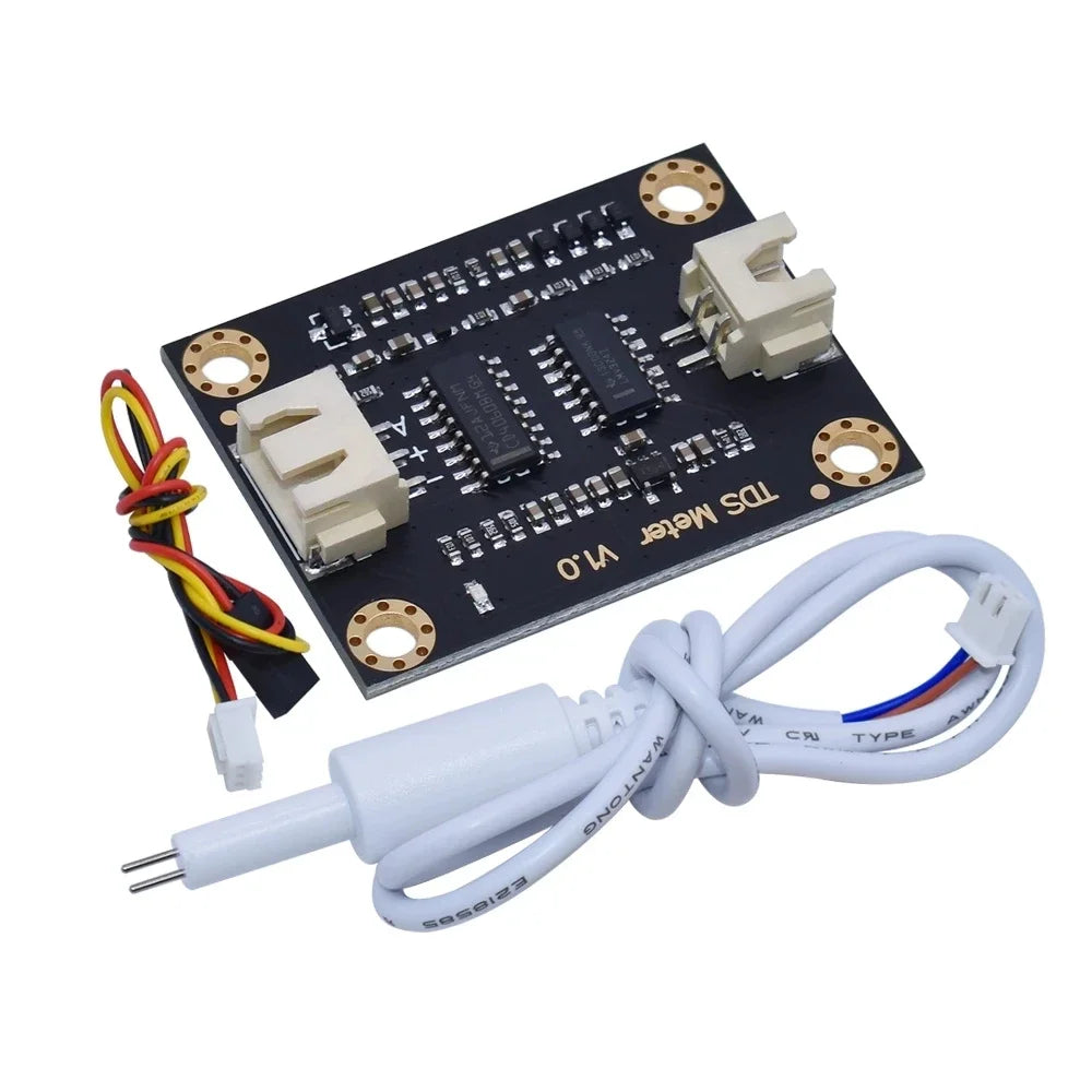 TDS Sensor Module Tester Official Water Conductivity Analog Liquid Detection Water Quality Monitoring Meter for Arduino 3.3-5.5V Quake Default Title
