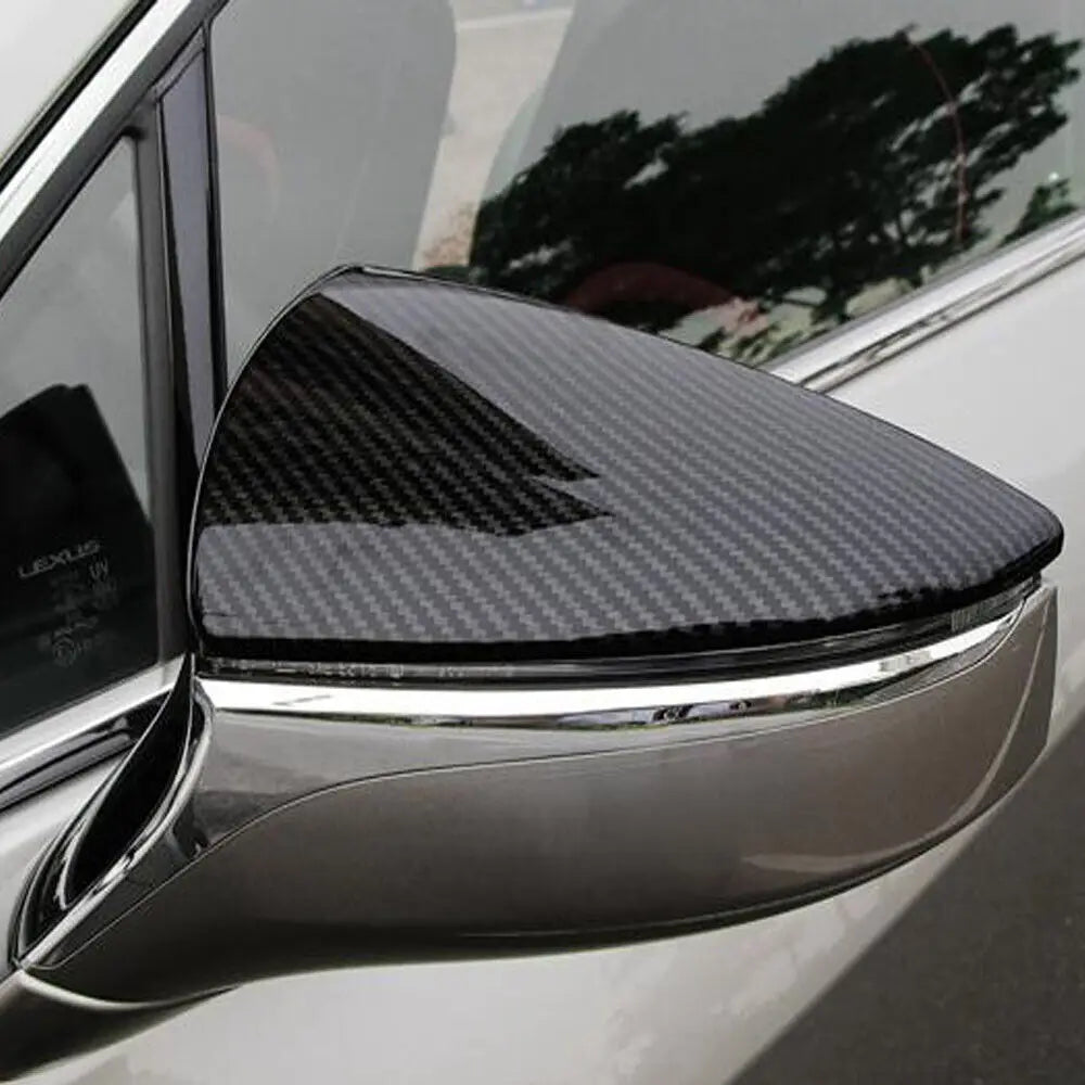 For Lexus ES ES200 ES250 ES300h ES350 2018-2021 Car Rear View Door Mirror Cover Wing Exterior Sticker Side Shell Caps Trim Case Quake