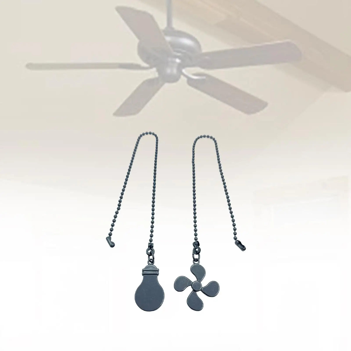 Vintage Style Ceiling Fan Pull Chain with Beaded Ball Fan Extension Chain for Light Fixture Ceiling Fan Accessories Decoration Quake style C