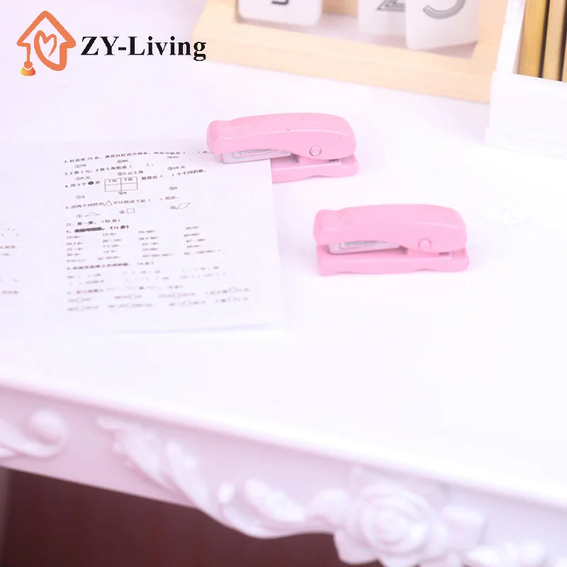 Simulation Mini Stationery Pocket Micro Stapler/calculator Learning Educational Toys Classroom Scene Decoration Quake