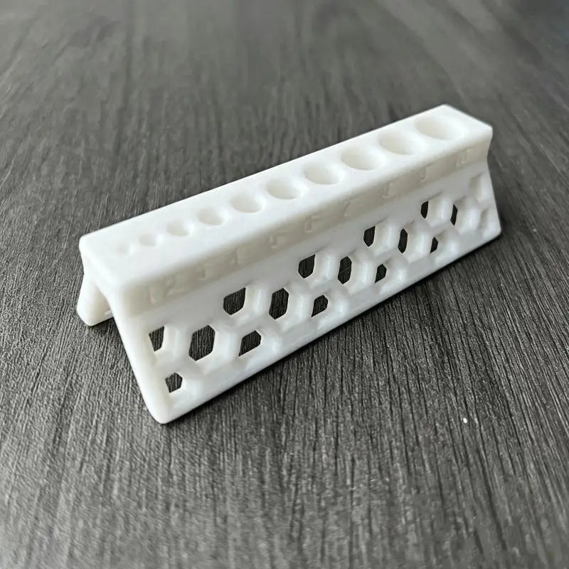 1Pcs 15mm 10-Hole Drill Bit Guide Firmly Fixed Non-Slip Drill Bit Holder Accurate Drilling Auxiliary Drill Bit PVC Pipe Quake White