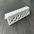 1Pcs 15mm 10-Hole Drill Bit Guide Firmly Fixed Non-Slip Drill Bit Holder Accurate Drilling Auxiliary Drill Bit PVC Pipe Quake White