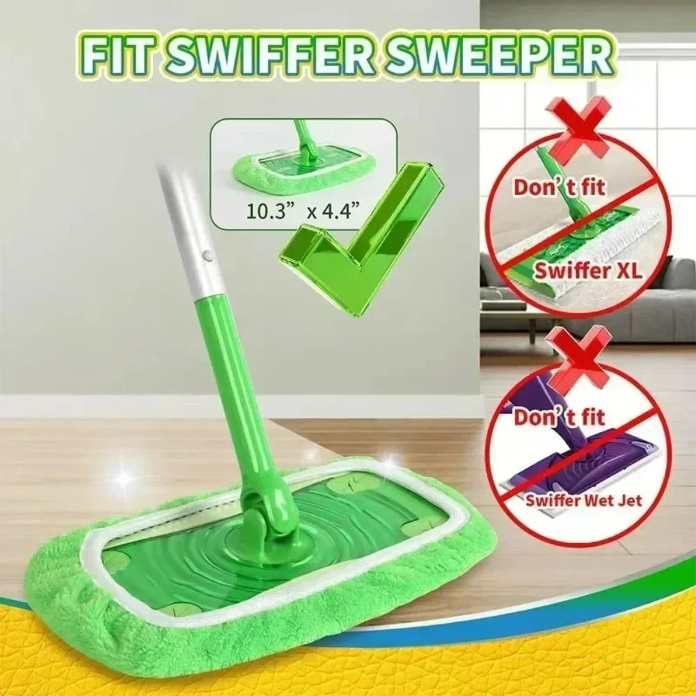 20/1PCS Reusable Mop Head Replacement Covers Microfiber Floor Mop Pads Multifunctional Shoes Covers Household Cleaning Tools Quake