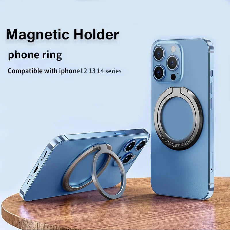 2025New Magnetic Phone Ring Holder for MagSafe Accessories Adjustable Finger Ring Support Bracket For Magnet Case for IPhone Quake