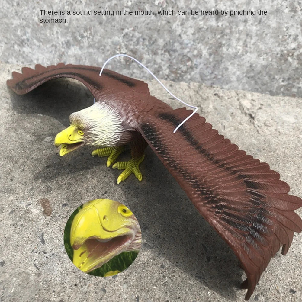 Waterproof Simulated Eagle Model 3D Animals Figures Simulation Bird Scarer Realistic Education Ornament Quake