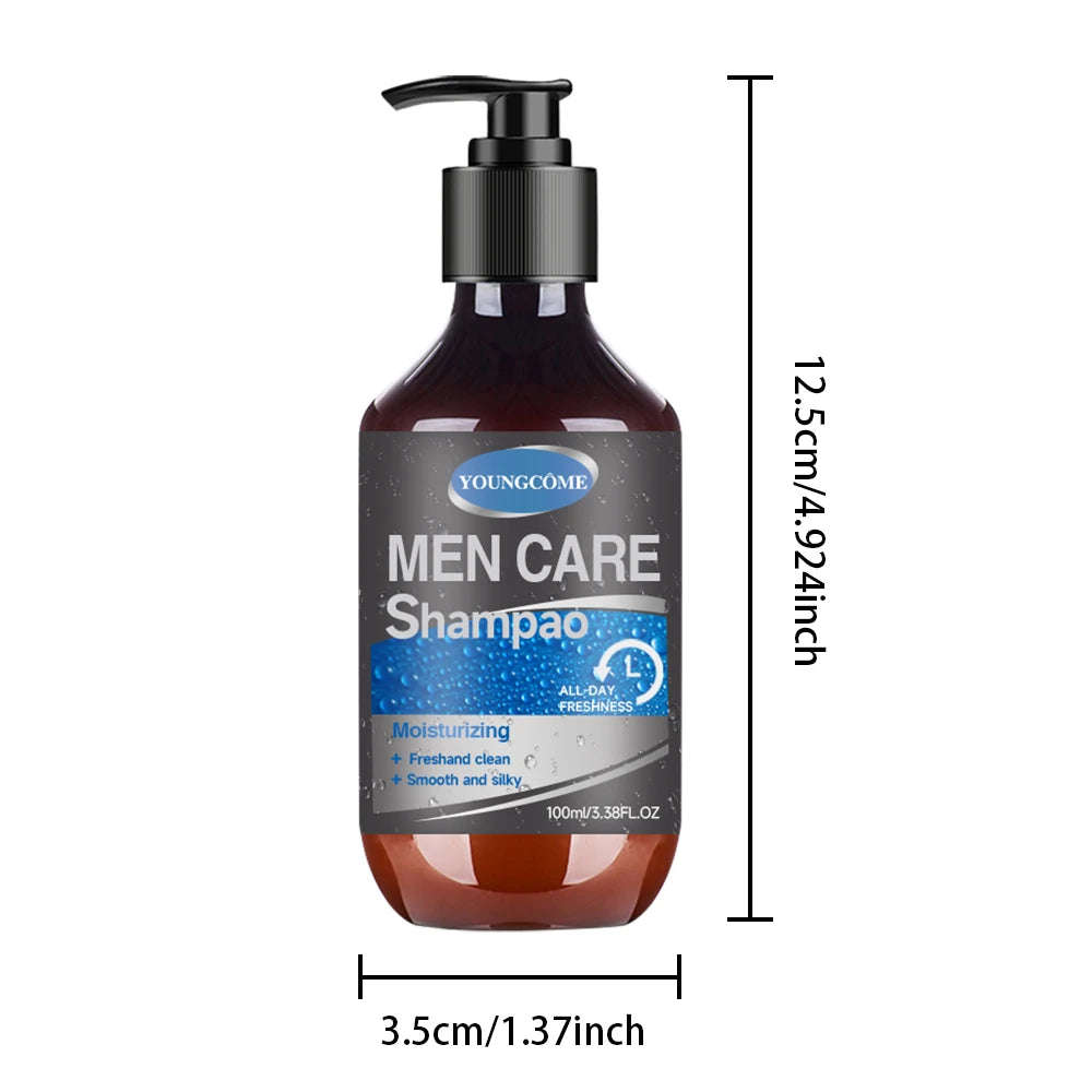 Men Hair Shampoo Hair Fall Control Boost Care Botanical Nourish Anti Dandruff Itch Relief Shampoo Treatment Quake 100ml