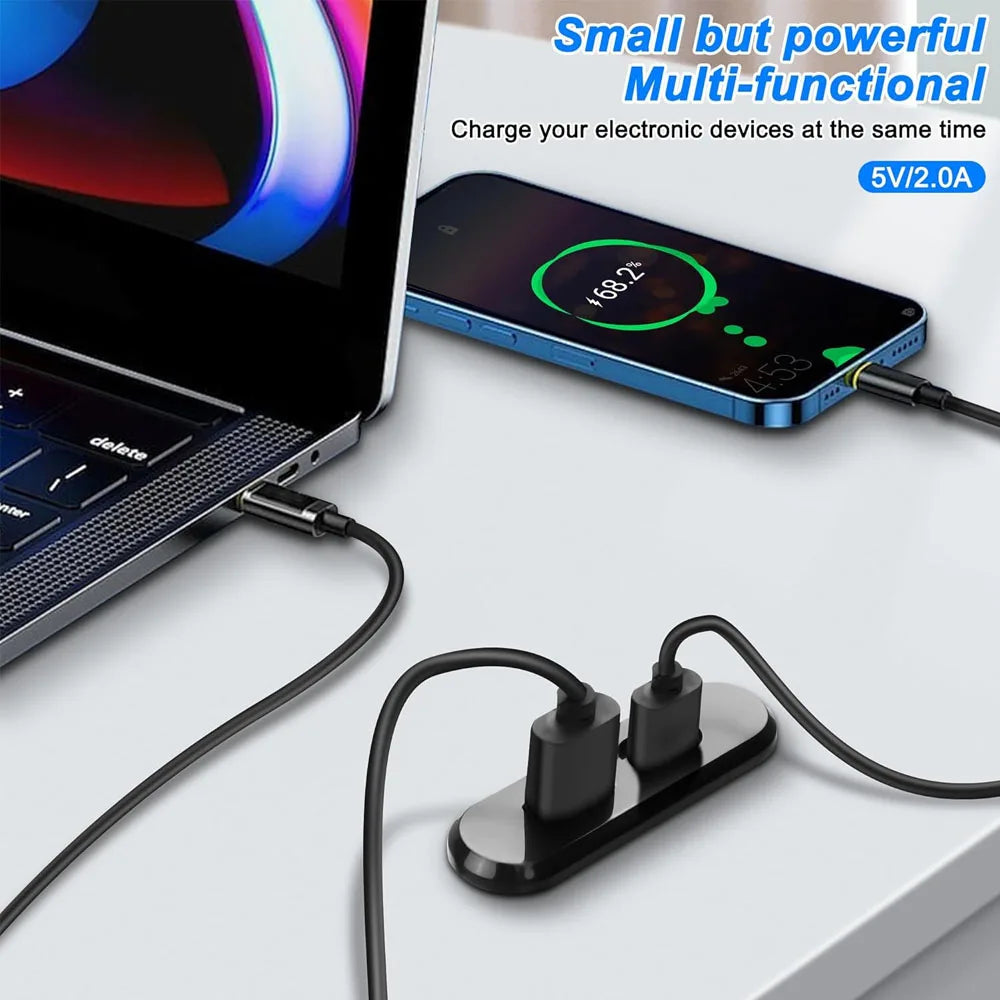1/2pcs Embedded Desktop Socket USB TYPE-C Charger Furniture Sofa Socket Multifunctional Concealed Fast Charging Cable Connector Quake