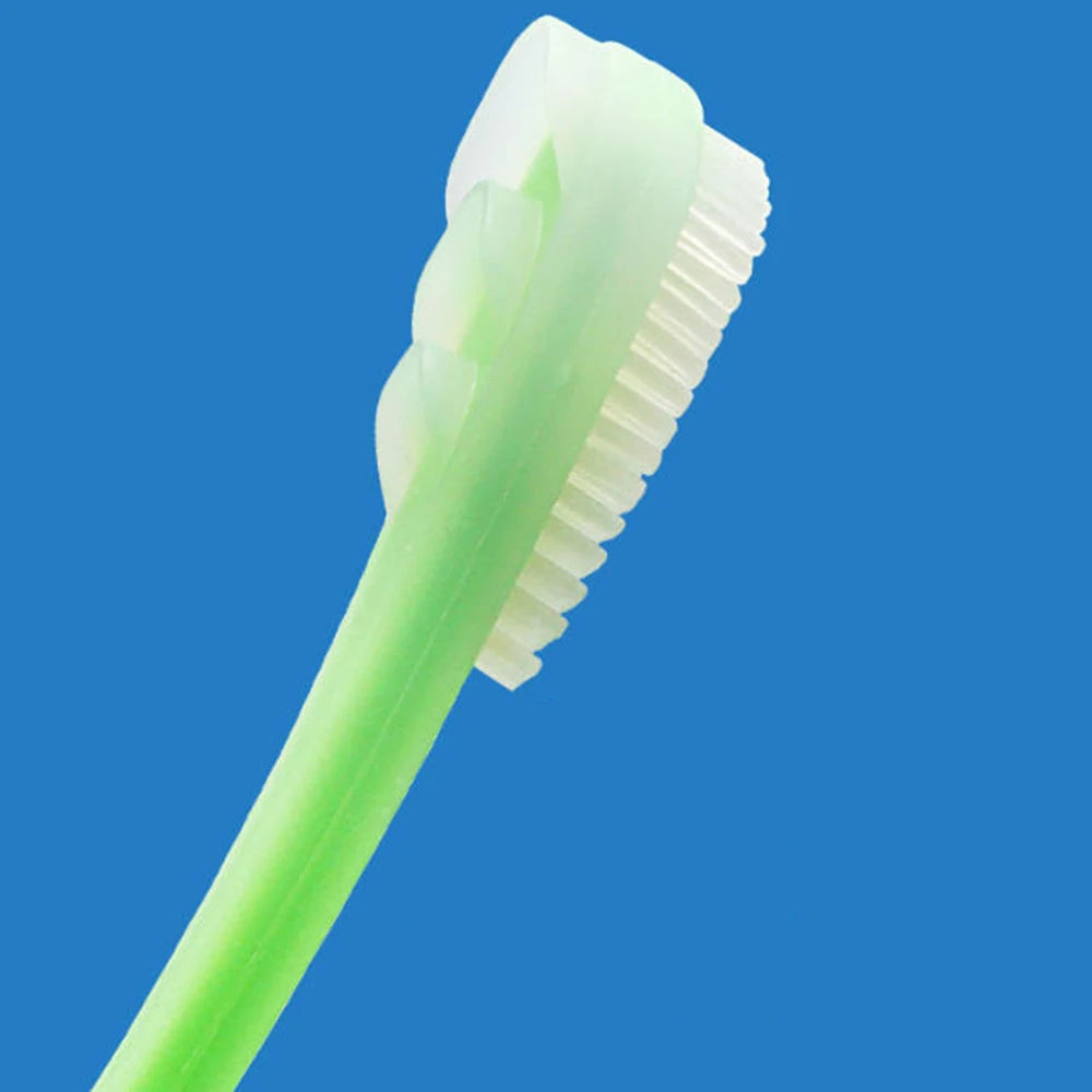 vvocci Silicone Tongue Scraper Tongue Double-sided Cleaner Fresh Breath Massage Tongue Cleaner Oral Cleaning Care Tool Quake