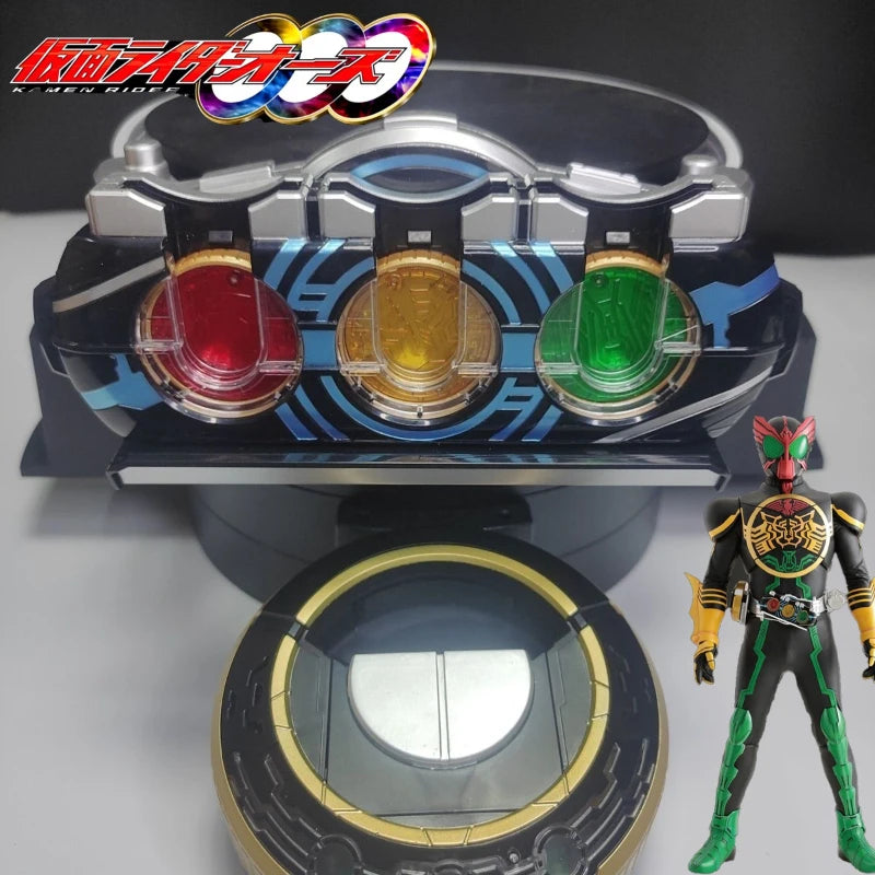 Hot Kamen Rider OOO DX Driver Belt Deluxe Set | Japanese Voice with Metal Core Medals Modified China Version Role Play Toy Gift Quake