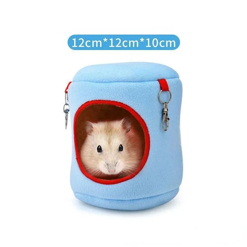 Hamster Soft Warm Bed Rat Hammock Pig Squirrel Winter Pet Toy Hamster Cage House Hanging Nest Mat House Bed Animal Mice Rat Nest Quake