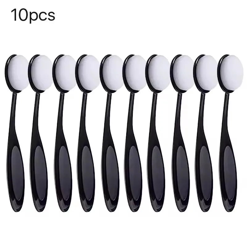 10/20/50pcs Large Foundation Brush Toothbrush Shape Makeup Make Up Tool Get Fast Even Application of Creams and Powders Cosmetic Quake 10pcs