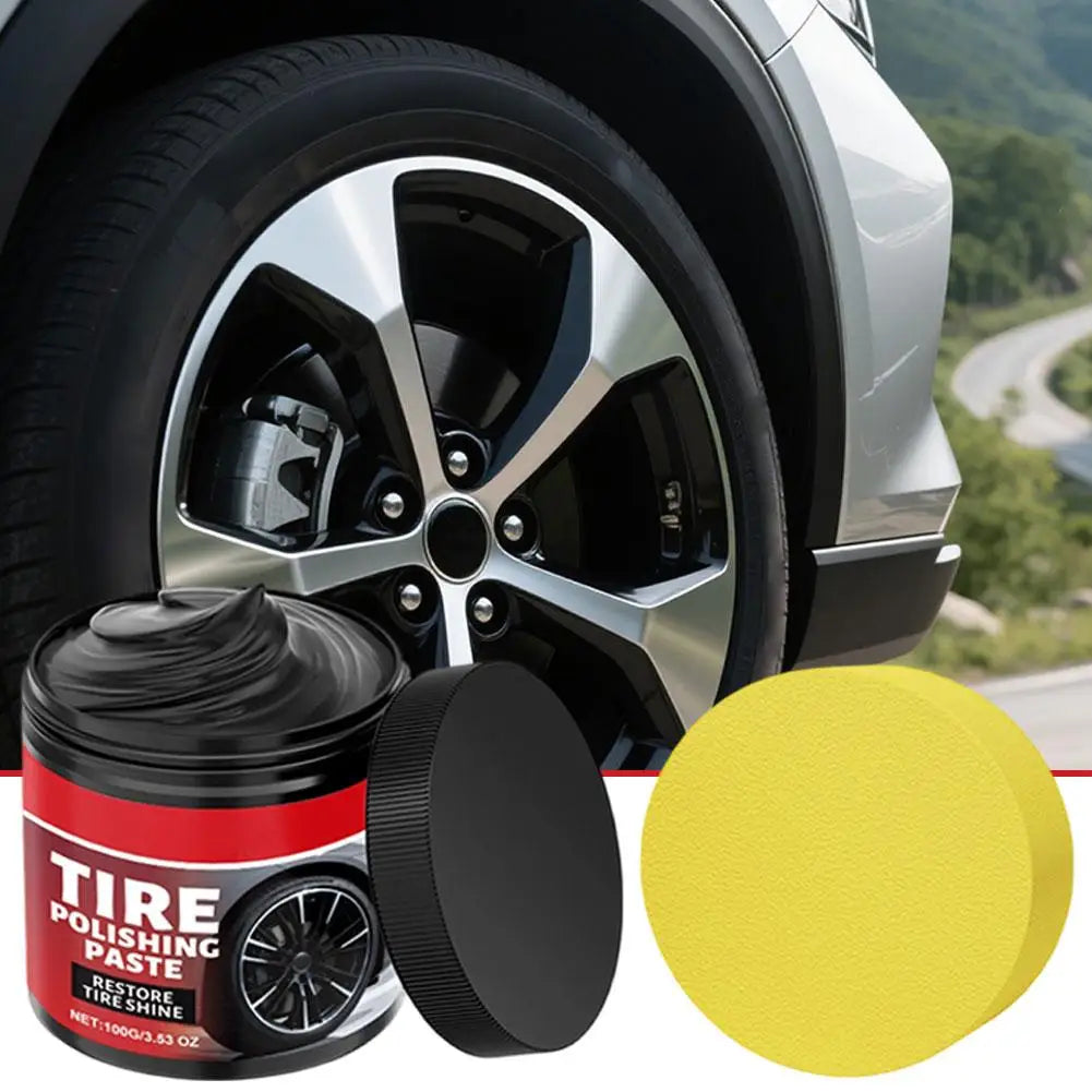 Car Tire Refurbishing Paste Tire Shine Polish Cream Long Lasting Protection Anti Aging Care for Rubber Wheel Maintenance Quake
