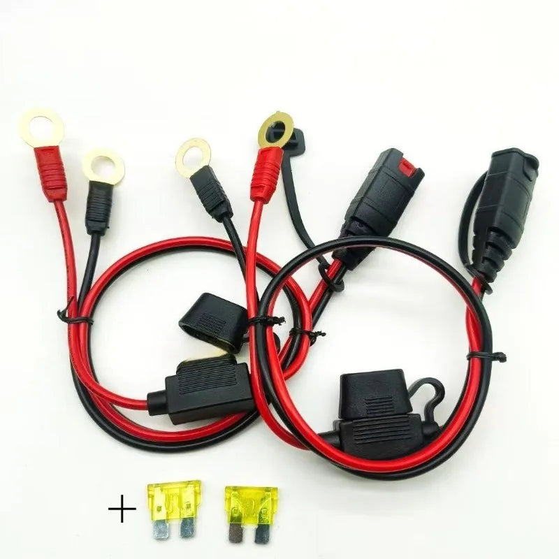 1/2pcs with M6/10 Silicone Cable Car Plug Fast Charging Connector Cable Compatible with NOCO GC008X Connect Cable 12AWG Quake 2PCS M6 0.5M