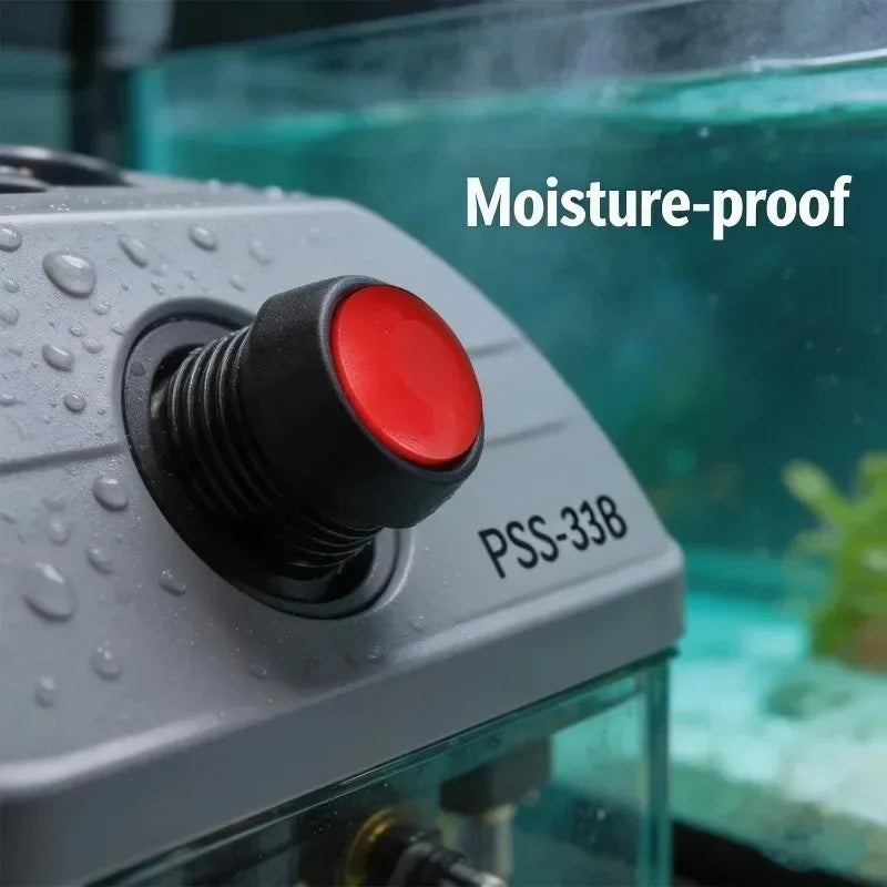 30/1PCS PBS-33B Momentary Push Button Switch with Metal Installation Nut Waterproof Colorful Control Panel Light Button Switch Quake
