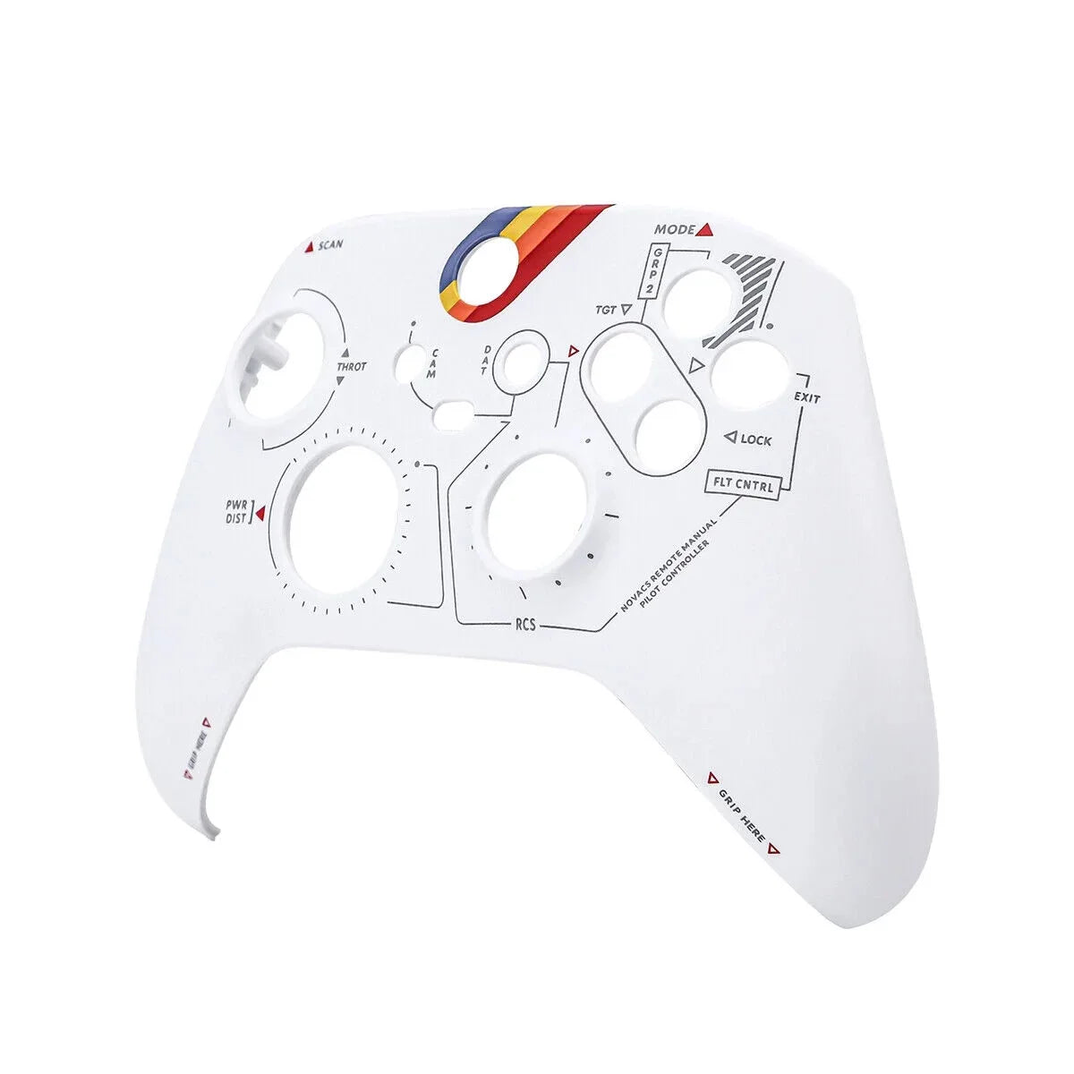For Xbox Starfield Collectors Edition Controller Front Cover Shell Replacement Quake WHITE