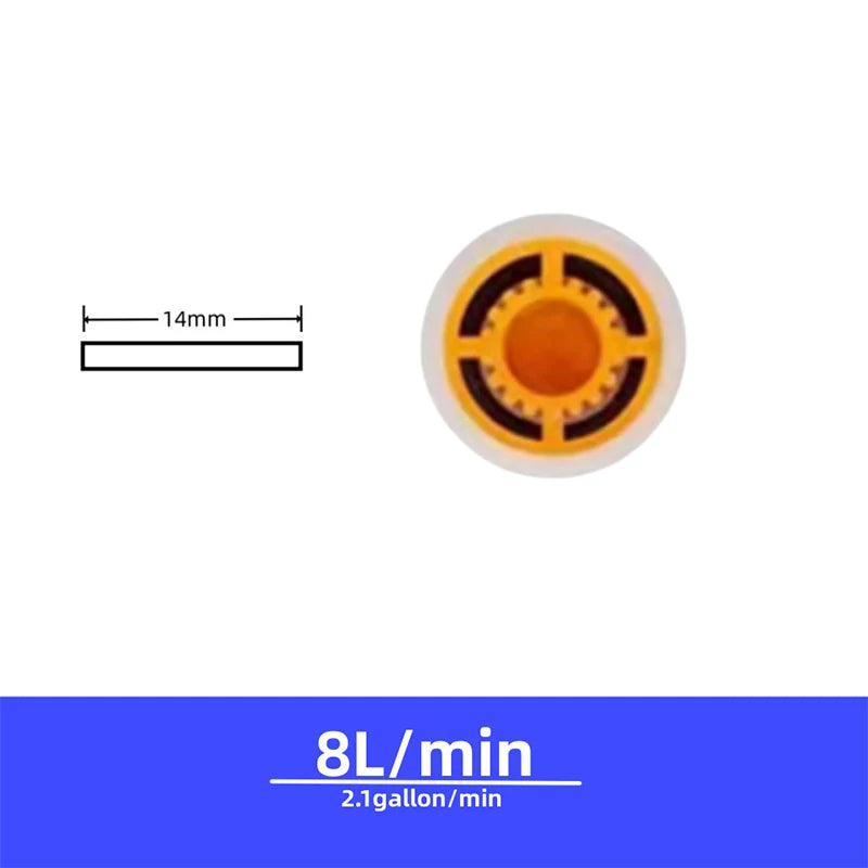 Shower Flow Reducer Limiter Set Water Saving 4/5/6/7/8/9/10/12L/Min Hose Restrictor HA Series Top Spray Shower Accessories Quake 5Pcs A7