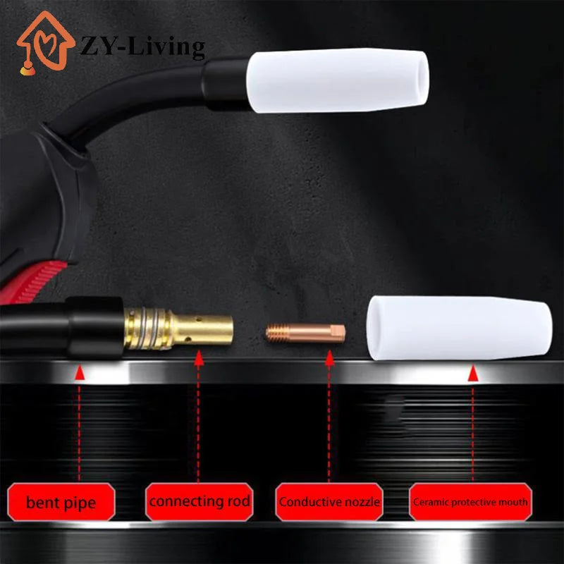 5/10/15PCS MB15AK Protective Nozzle MIG Secondary Protection Welding Gun Accessories 15AK Ceramic Protective Cover Quake