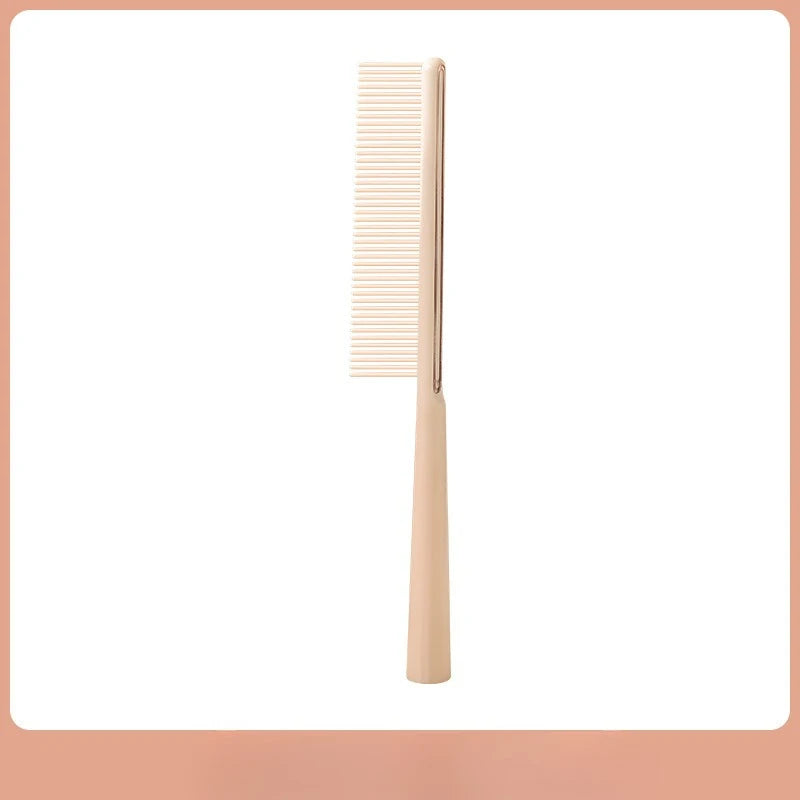 Ultra Thin Flat Head Comb Men's Hair Cutting Comb Anti-static Hairdressing Comb Professional Salon Hairdressing Styling Tools Quake pink
