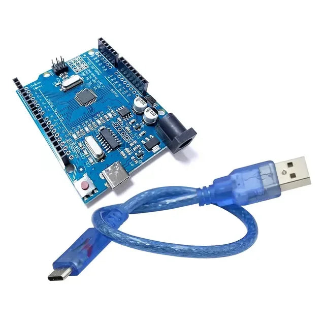 For -UNO -R3 Development Board ATMEGA328P- CH340-ATEGA16U2 Compatible For Arduino with Cable R3 Proto Shield -Expansion Board Quake UNO R3 TYPE-C-Cable