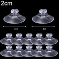 40/5Pcs Mushroom Head Sucker Hooks PVC Transparent Suckers Home Organizers Hanging Suction Cups Car Window Decor Suction Pads Quake 2cm 20 PCS