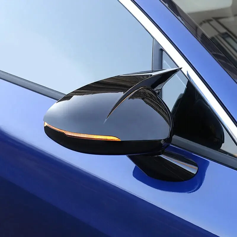 For KIA K5 Optima 2020 2021 2022 2023 Car Sticker Rearview Side Mirror Cover Wing Cap Exterior Door Rear View Case Trim Carbon Quake