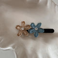 Korean Water Diamond Flower Duckbill Clip Fresh Sweet Hair Clip Bangs Side Clip Women Girls Resin Floral Hairpin Headpiece New Quake cfbe