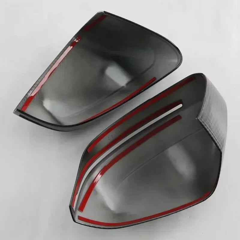 LHD For BMW 5 Series G60 2024 Car Sticker Rearview Side Mirror Cover Wing Cap Exterior Door Rear View Case Trim Carbon Fiber Quake
