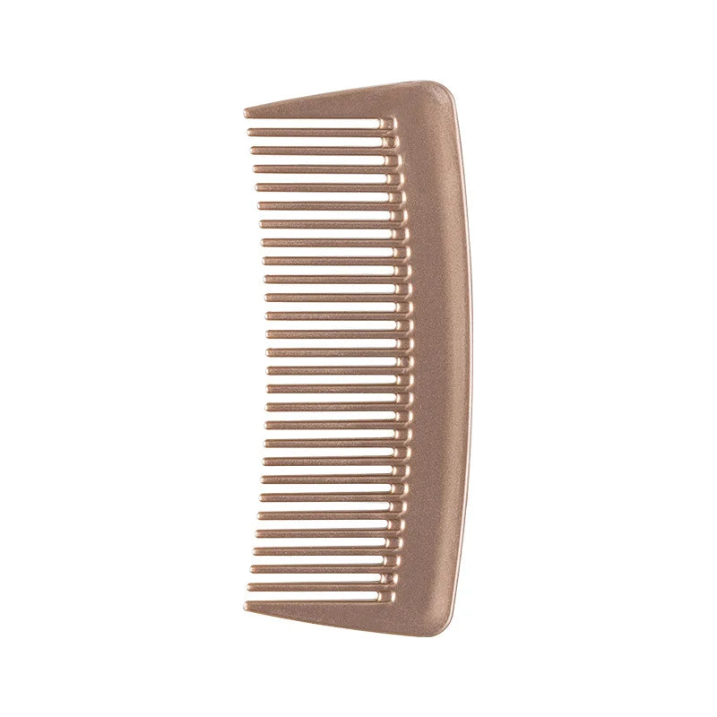 Small Wide Tooth Hair Relief Comb, Portable,portable, Smooth Hair, Handless Comb, Massage Oil Head, Back Head Quake Champagne