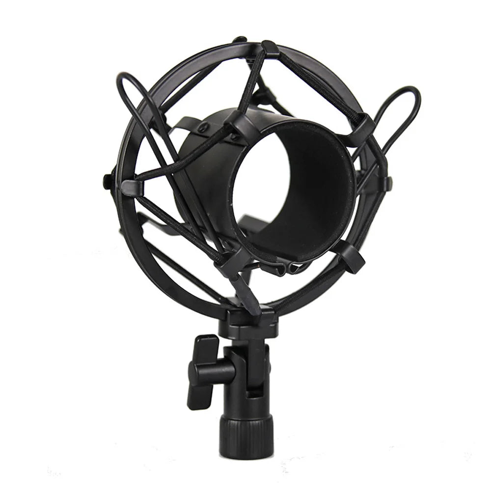 Universal Microphone Shock Mount Anti Vibration Isolation Clip Holder for 42.4mm Condenser Mic Quake