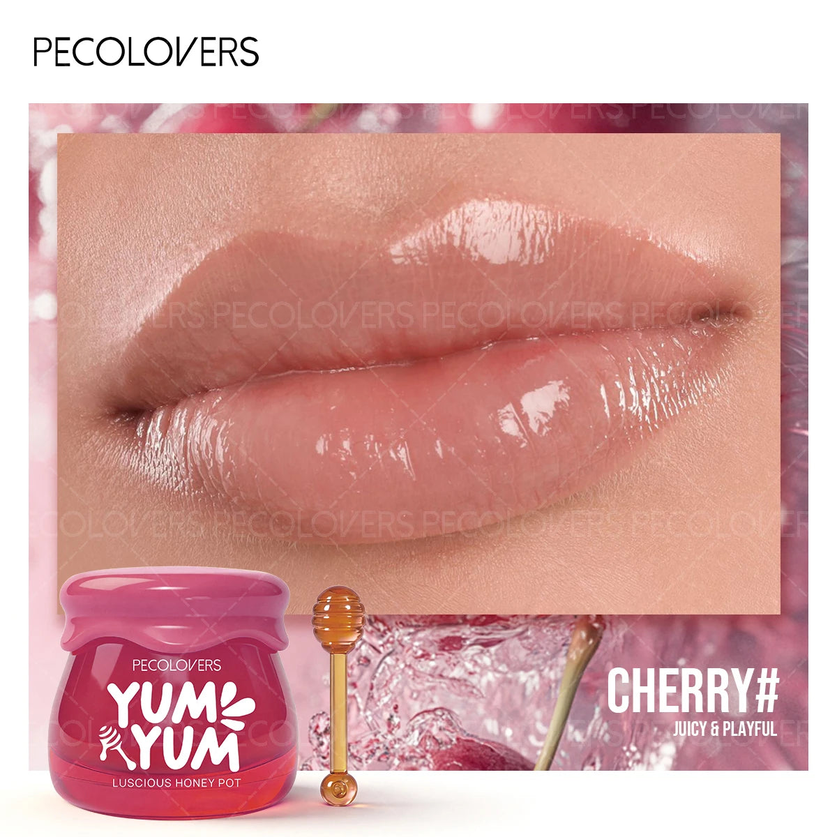 1PC Honey Pot Lipstick Can Moisturize Lips for A Long Time. It Can Be Overlapped and Applied To Nourish Lips and Lip Cosmetics Quake 02