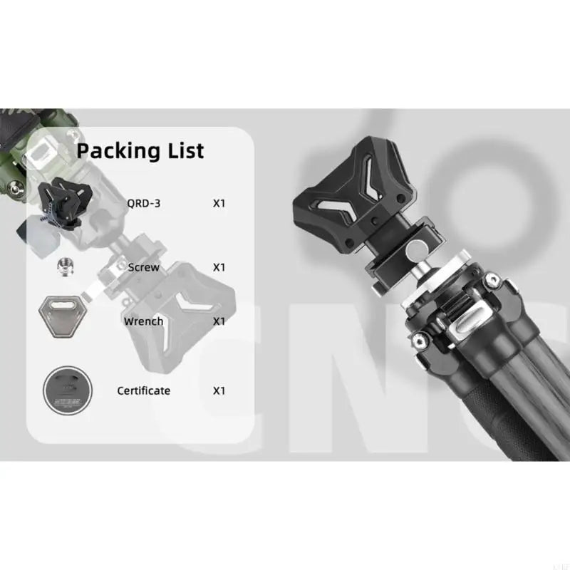 Lightweight Aluminum Alloy Clamp Adapter Tripod Mount For Multi Device Compatibility And Secure Stabilizing Photography K1KF Quake
