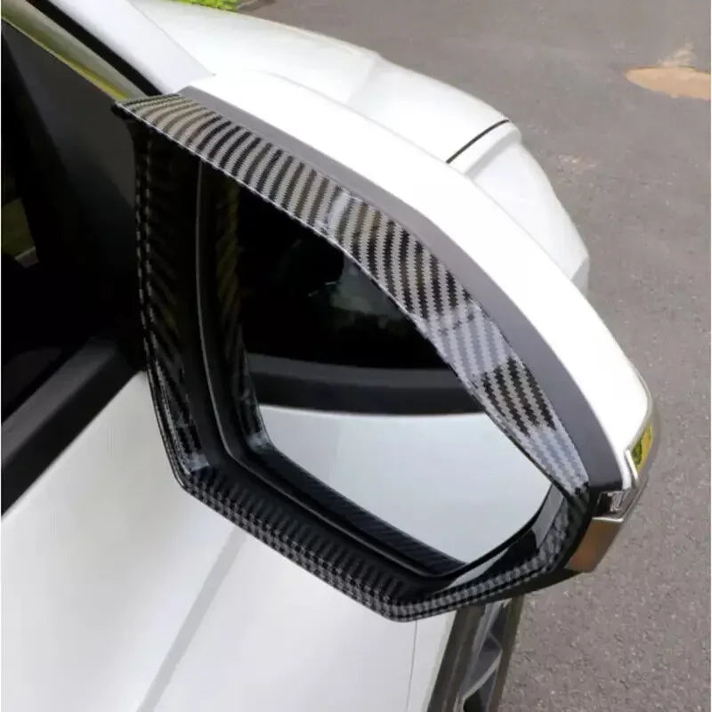For Hyundai Tucson 2021 2022 2023 Car Rearview Side Mirror Rain Eyebrow Shield Cover Frame Sticker Protector Exterior Carbon Quake