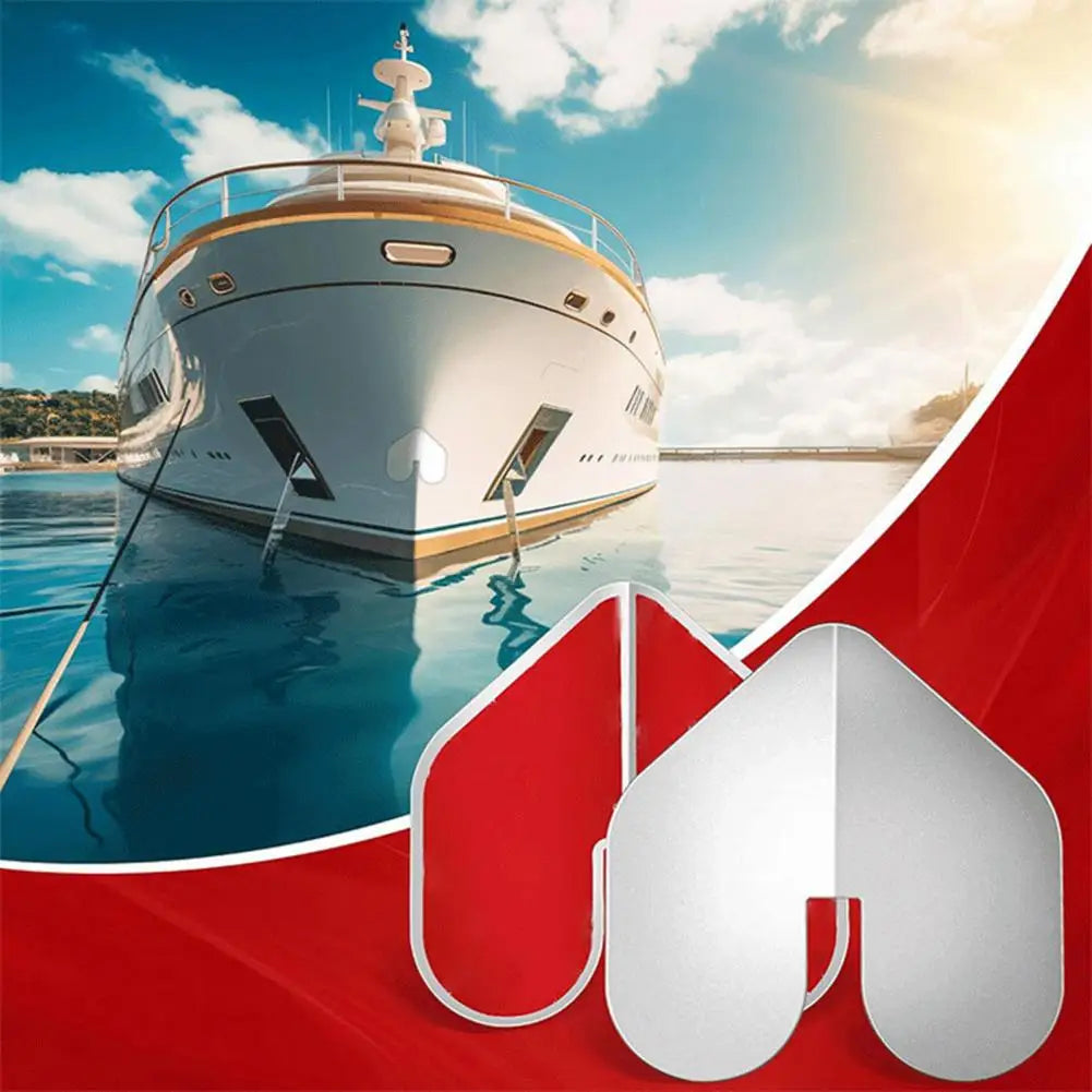 2Pcs Stainless Steel Boat Bow Protector Bow Keel Guard Protects from Wear And Scratches Boat Protection Kit Quake